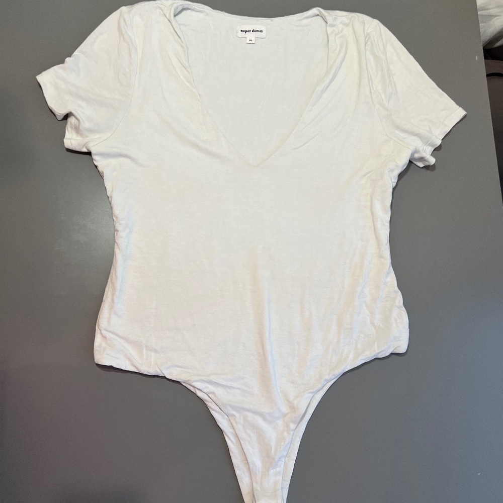 Superdown Zamara Deep V Bodysuit